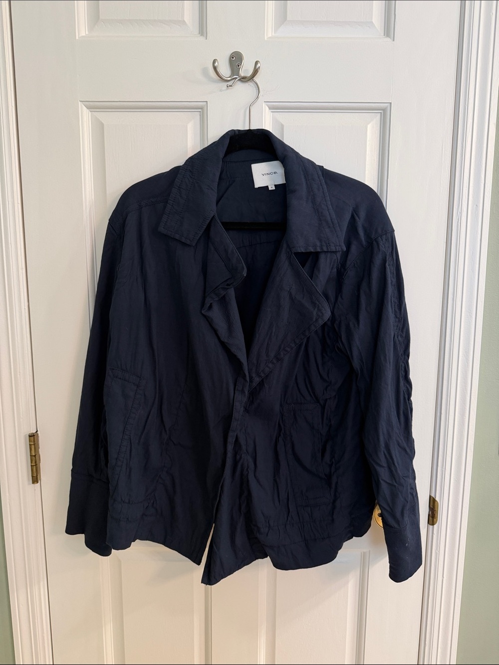 Vince Navy Lightweight Women's Shirt Jacket